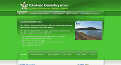 Desktop Screenshot of kokoheadschool.org